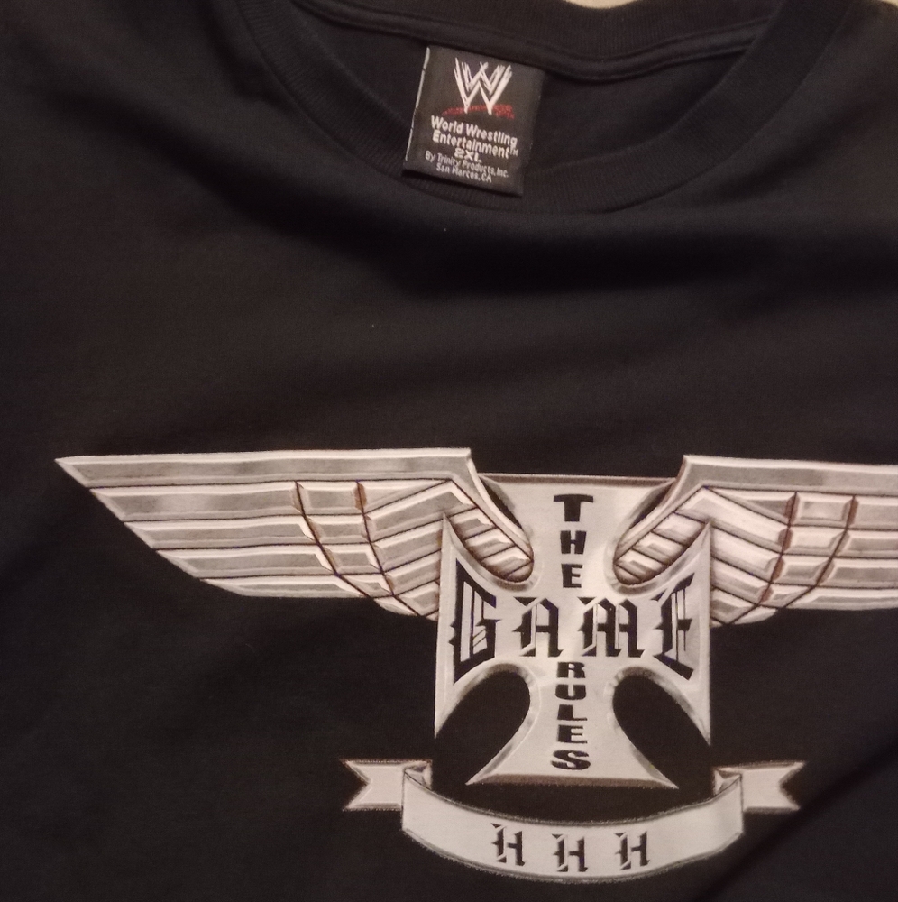 WWE Black Triple H Graphic Tee